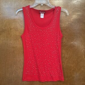 Cute red “Panhandle Slim” ribbed tank top. It is in excellent condition.